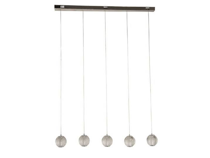5-lichts hanglamp Allure chroom rechthoekig Searchlight - 51485-5CC