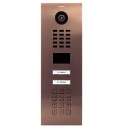 DoorBird D2102KV IP Video Türsprechanlage – Bronze-Optik (PVD)