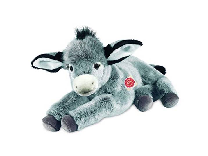 Teddy Hermann 90249 Ezel Liggend 50 cm, Knuffel, Knuffel