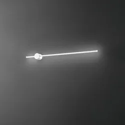 CLOCK LED-Wandleuchte aus Aluminium 20W 3000K Perenz 97 cm Weiß
