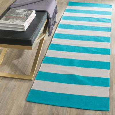SAFAVIEH Handmade Montauk Caspian Stripe Cotton Flatweave Rug
