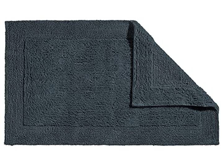 Erwin Müller Badematte, Badteppich Uni Serie Stuttgart anthrazit Größe 60x150 cm - extra dick, hohe Saugfähigkeit, 100% Baumwolle