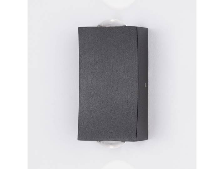 Außenwandleuchte Dewei 5 x 9 x 4cm Schwarz/Schwarz
