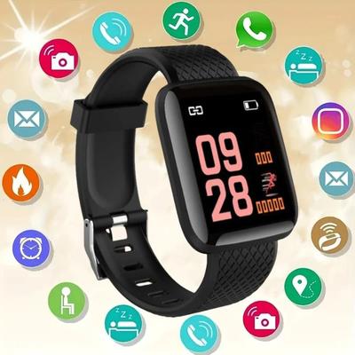 Uplifted Finds Smart Fitness Watch With Heart Rate Tracking Activity Monitoring And Message Alerts For Daily Wellness y68 White