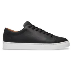 Timberland für Herren. TB0A5MJSW021 Dover Park Leder Turnschuhe schwarz (37.5), Wohnung, Schnürsenkel, Lässig