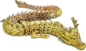 Inspire Curations 30 90cm 3D Printed Articulated Dragon Flexible Moving Joint Display Ornament 10 30cm