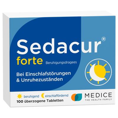 Sedacur forte Beruhigungsdragees 100 St Überzogene Tabletten