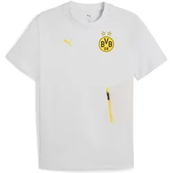 Puma, Herren, Sportshirt, BVB PUMATECH Pocket Tee (3XL), Grau, Gelb