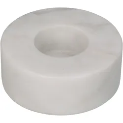Kerzenhalter MARBLE weiß (BHT 9x3x9 cm) - BHT 9x3x9 cm