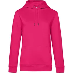 B&C Damen Kapuzen Sweater QUEEN Hooded Hoodie WW02Q magenta pink XL