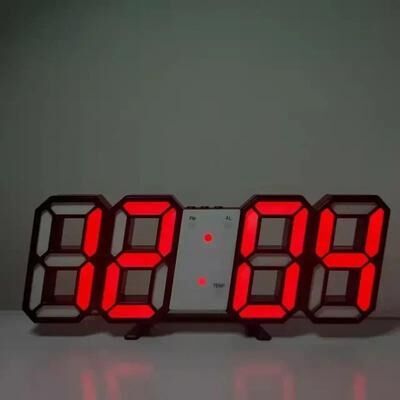 Inspire Essentials 3D LED Digital Wall Clock With Temperature Date And Alarm Display 6