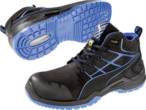 PUMA Krypton Blue Mid 634200-40 ESD Sicherheitsstiefel S3 Schuhgröße (EU): 40 Schwarz, Blau 1St.