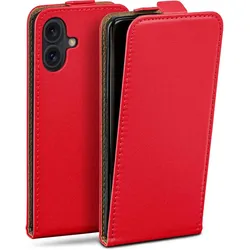 moex Flip Case iPhone 16 Klapphülle Leder Optik