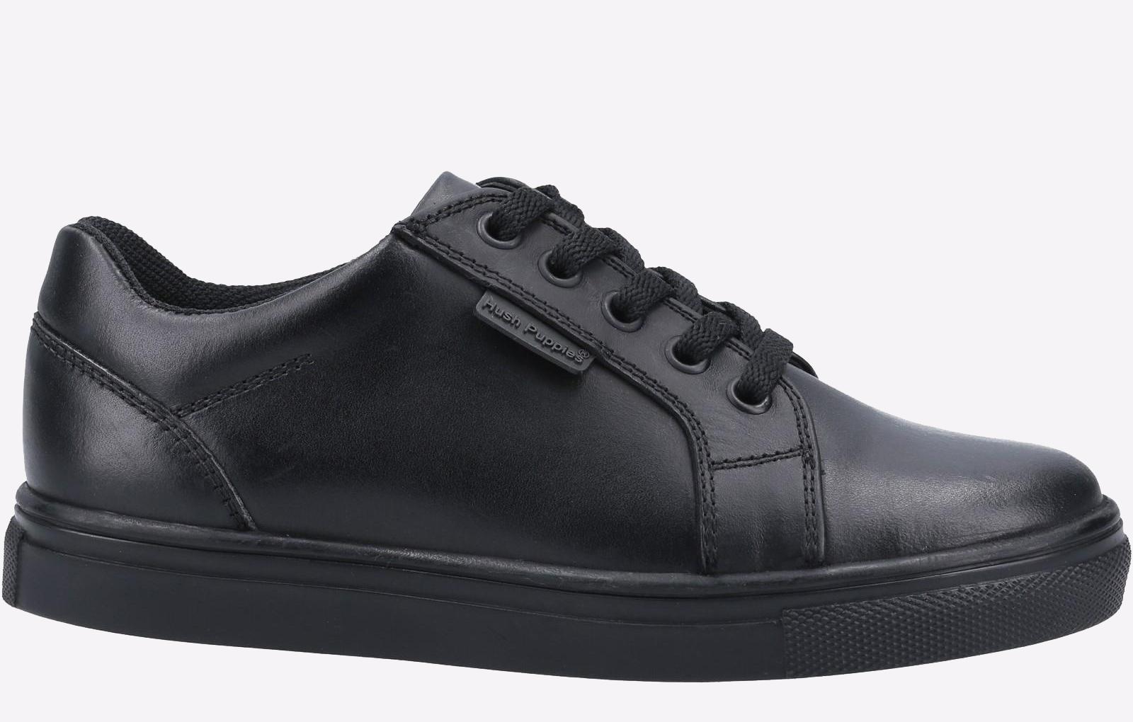 Hush Puppies Sam LEER GEHEUGENSCHUIM Junior Jongens