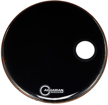 Aquarian "24" Regulator Black Bass Drum" Schwarz