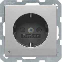 Berker SCHUKO-Steckdose alu/lack 41096084