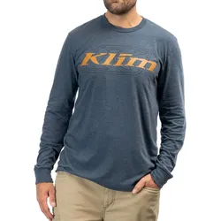Klim K Corp, T-Shirt langarm - Dunkelblau/Dunkelorange - L