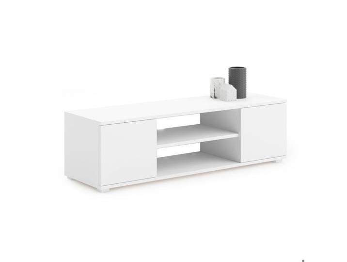 Meuble TV - Armoire TV moderne FOCUS 155 cm blanc