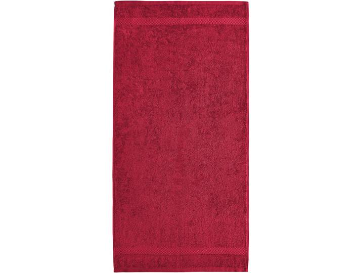 Handtuch DYCKHOFF Planet , rot, B:50cm L:100cm, Walkfrottier, Obermaterial: 100% Baumwolle, Handtücher, Handtuch