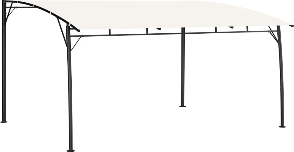 The Living Store Garten-Sonnenschutz 4x3x2,55 m Cremeweiß