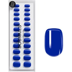 DOONAILS Soft Gel Press Ons Santorini Extra Short Square - blau