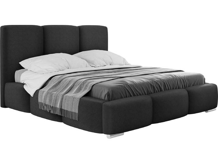 MIRJAN24 Polsterbett Olweria, Ehebett mit Bettkasten, Leistenlattenrost aus Laubholz, Schlafzimmer (Farbe: Kronos 07, Größe: 160x200 cm)