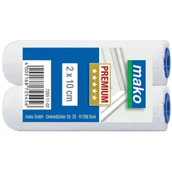 mako Lackroller mako-tex plus, PREMIUM 2 x 10 cm, Ersatzrolle