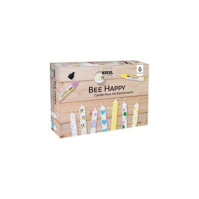 KREUL Candle Pen 6er Set Bee Happy, Kerzen verzieren und bemalen