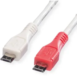 VALUE USB 2.0 Ladekabel, Micro B - Micro B, ST/ST, 0,3m