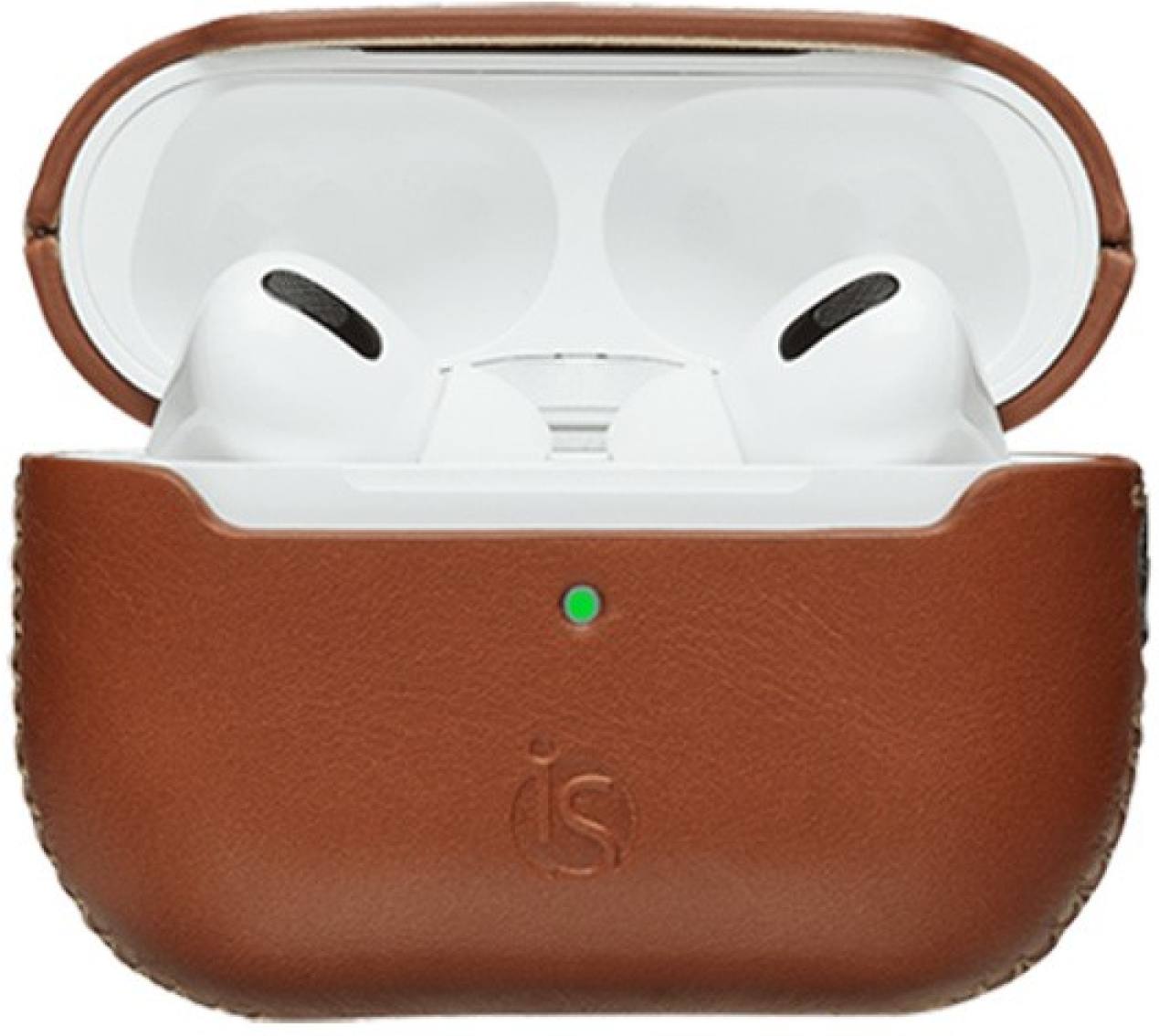 iS Capa AirPods Pro 2 em Pele - Castanho