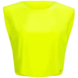 WINSHAPE Damen Functional Light Cropped Top AET115, Größe XL in Gelb Gelb