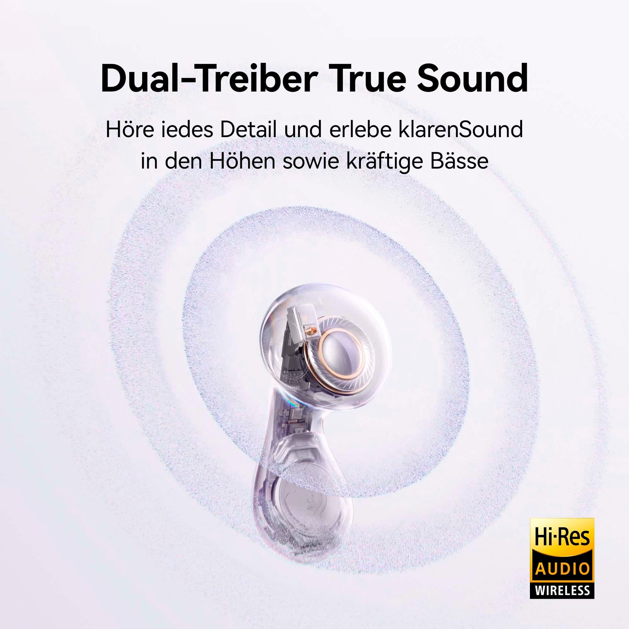 Huawei wireless In-Ear-Kopfhörer "FreeBuds 6", lila, B:10cm H:4,5cm T:10cm, Kopfhörer, Dual-Lautsprecher, Active Noise Canceling, wireless In-Ear-Kopfhörer