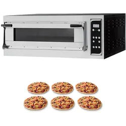 Pizzaofen Virtuoso Vollschamott digital - 1 Kammer 6 Pizzen Ø 350 mm