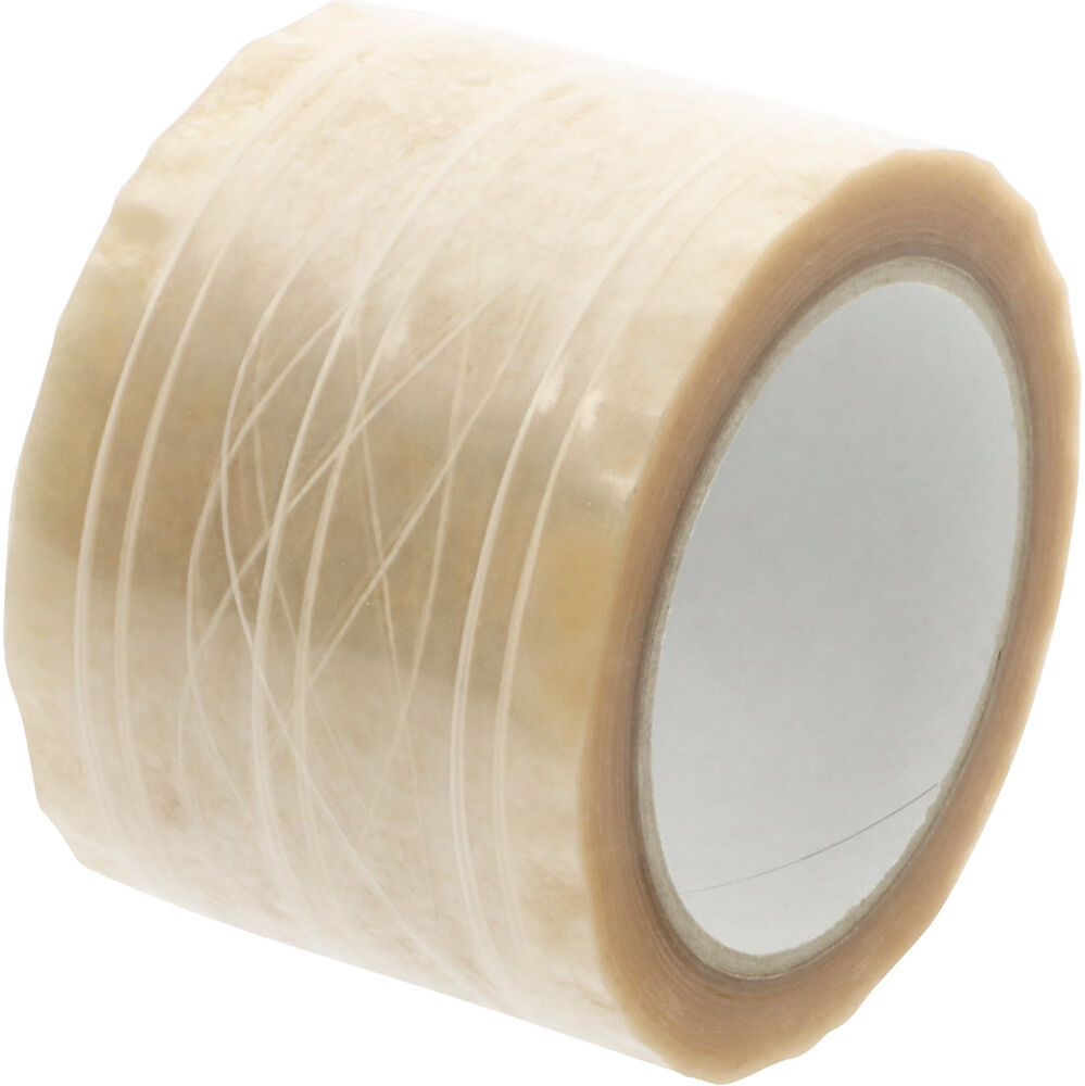 PP-Packband, extrabreit, fadenverstärkt, VE 6 Rollen, transparent, Bandbreite 75 mm ratioform