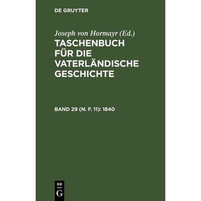 1840, Gebundene Ausgabe von , De Gruyter, 978-3-11-241357-9