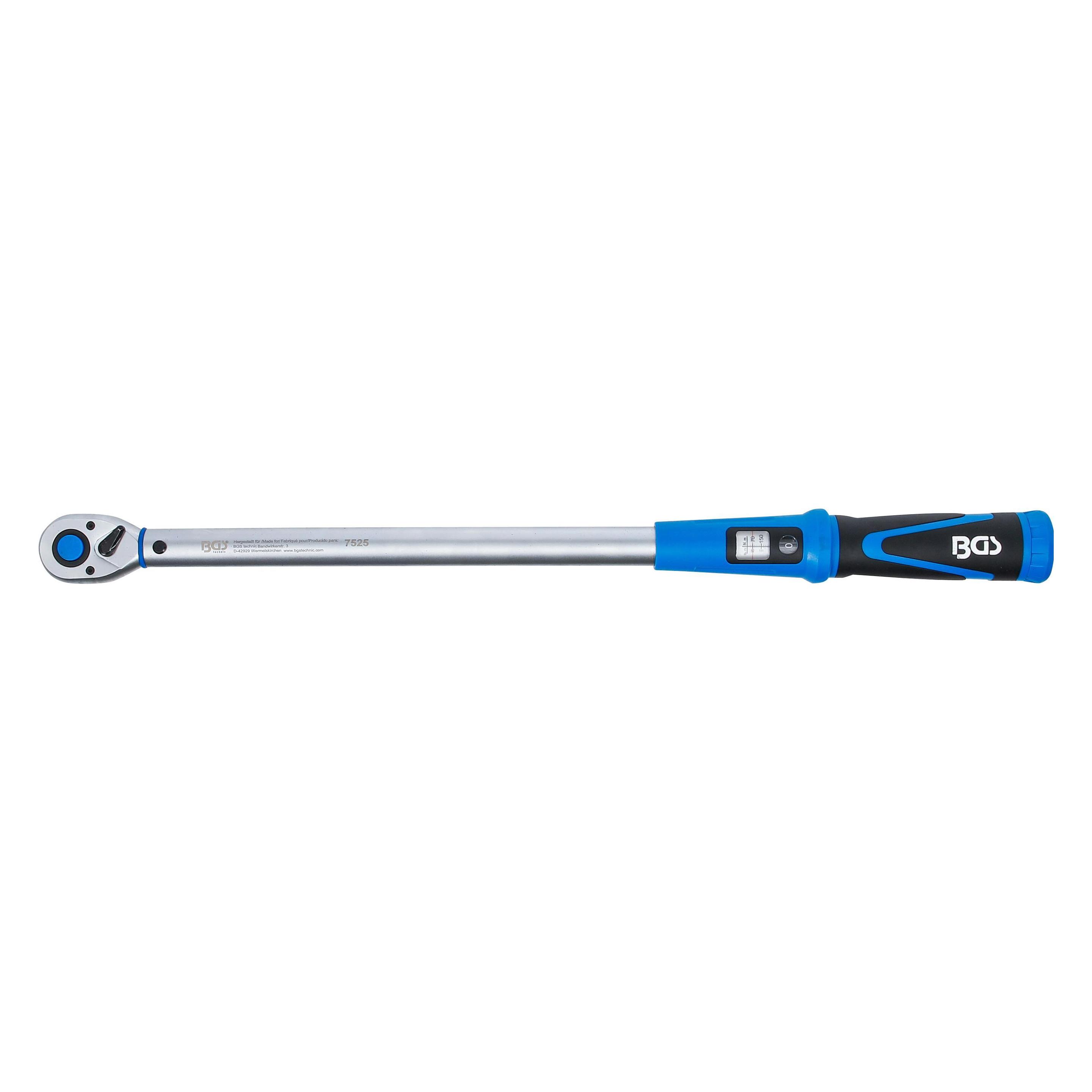 BGS Drehmomentschlüssel | Abtrieb Aussenvierkant 12,5 mm (1/2") | 70 - 350 Nm (1/2", 70 - 350 Nm) (7525)