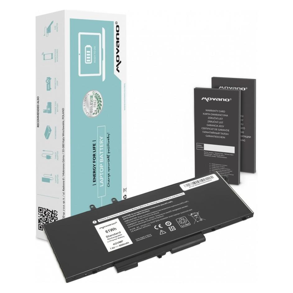 Movano Bateria Bateria 4GVMP do Dell Latitude 5400 5500 5510 (8000 mAh) (BT/DE-5500)