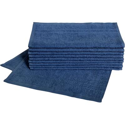 Gaestehandtuecher DYCKHOFF "Kristall", blau (marine), B:30cm L:50cm, Frottier, Obermaterial: 100% Baumwolle, Handtücher, mit Bordüren