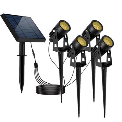 Lumisky ROUNDY Solar-Strahler, verbunden, warmweiß, 100 lm Stahl Schwarz