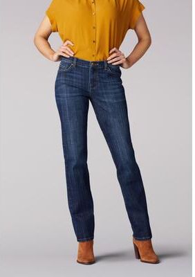 Plus Size Women's Relaxed Fit Straight Leg Jean by Lee in Bewitched (Size 18 W)