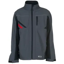 PLANAM Softshelljacke Highline schiefer/schwarz/rot Gr. L 2382