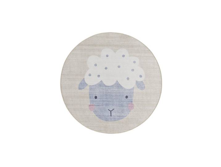 KINDERTEPPICH Waschbar Creme Candy 120/120 cm