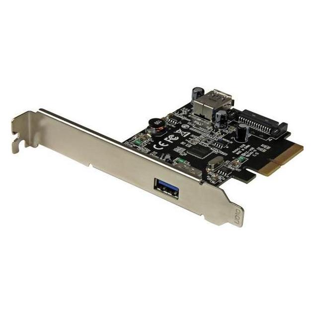 StarTech 2 Port USB 3.1 (10Gbit/s) PCIe Karte - USB-A, 1x Extern, 1x Intern - PCI Express - Unterstützt UASP (PEXUSB311EI)