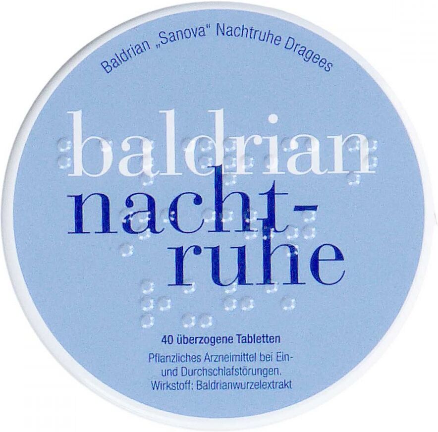 Baldrian Sanova Nachtruhe Dragees 40stk
