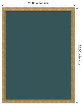 Amanti Art Deep Teal Canvas Magnetic Board, Mila Framed Memo Board