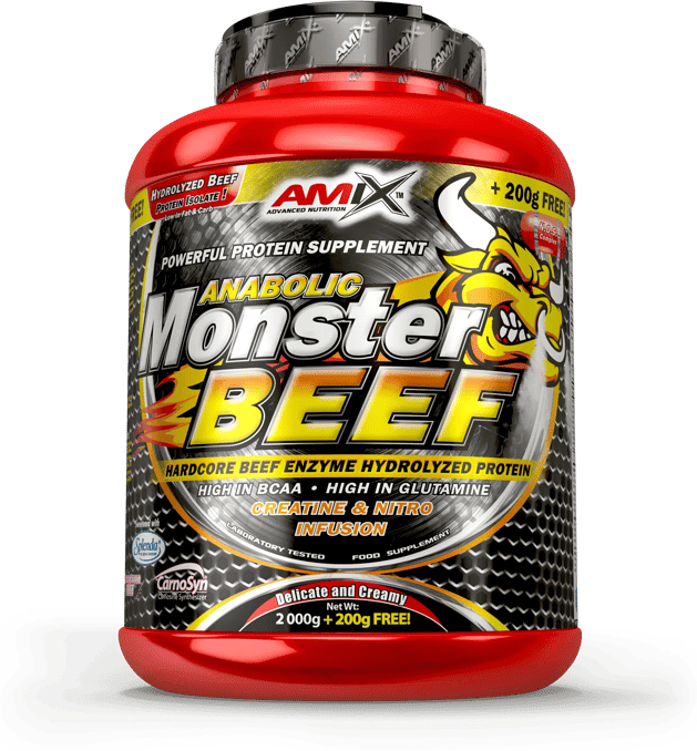 Amix Nutrition Beef Monster Protein 2Kg + 200g Frutas do Bosque