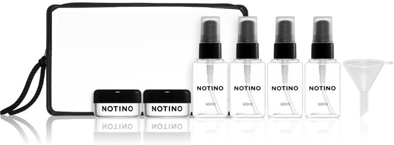 Notino Travel Collection Travel Bottle Set Reiseflaschen Black