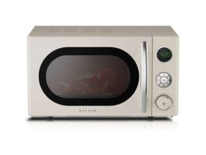 Micro-ondes rétro Galanz 20L 700W – 6 puissances décompacte et facile à nettoyer blanc