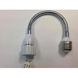 E27 auf GU10 Ersatzfassung mit Flexarm 30 cm