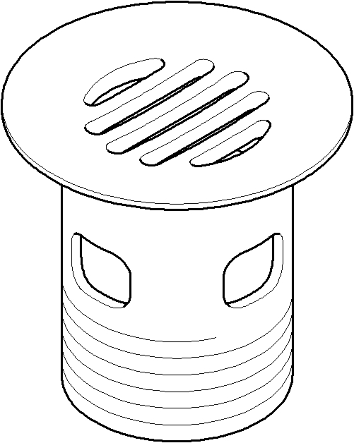 Dornbracht Kelch Siebventil G1 1/4 1 091101027-06 platin matt